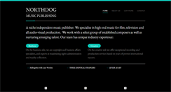 Desktop Screenshot of northdogmusicpublishing.com