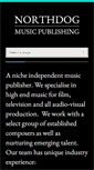 Mobile Screenshot of northdogmusicpublishing.com